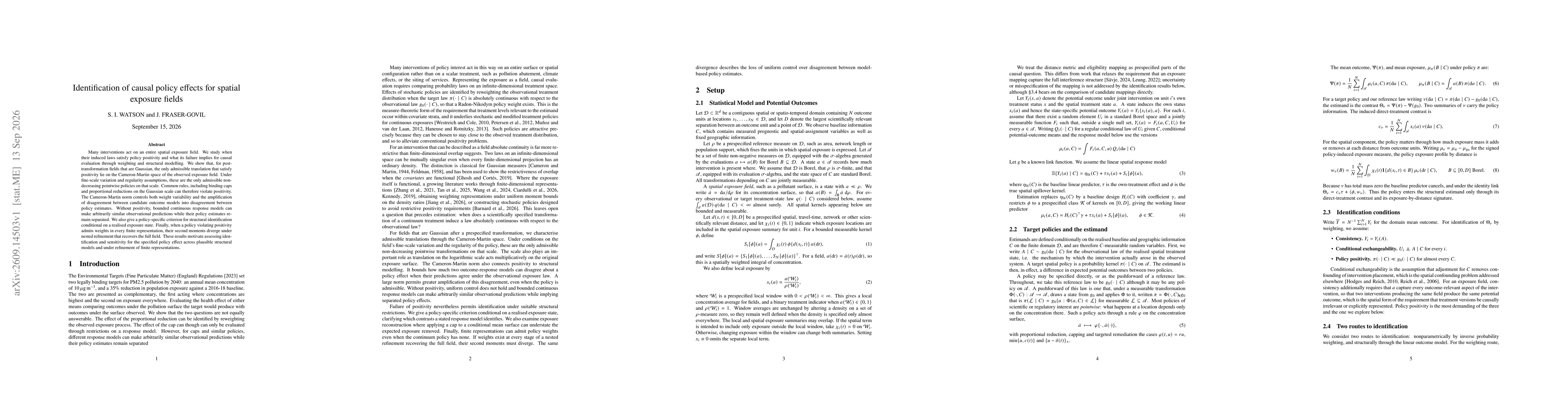 Thumbnail for Identification of causal policy effects for spatial exposure fields