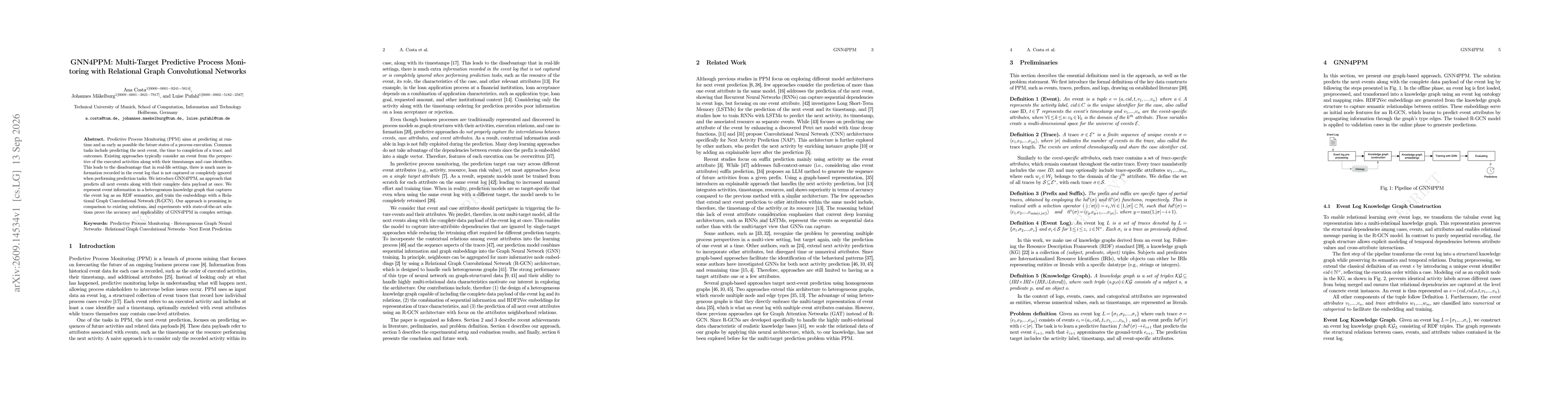 Thumbnail for GNN4PPM: Multi-Target Predictive Process Monitoring with Relational Graph Convolutional Networks