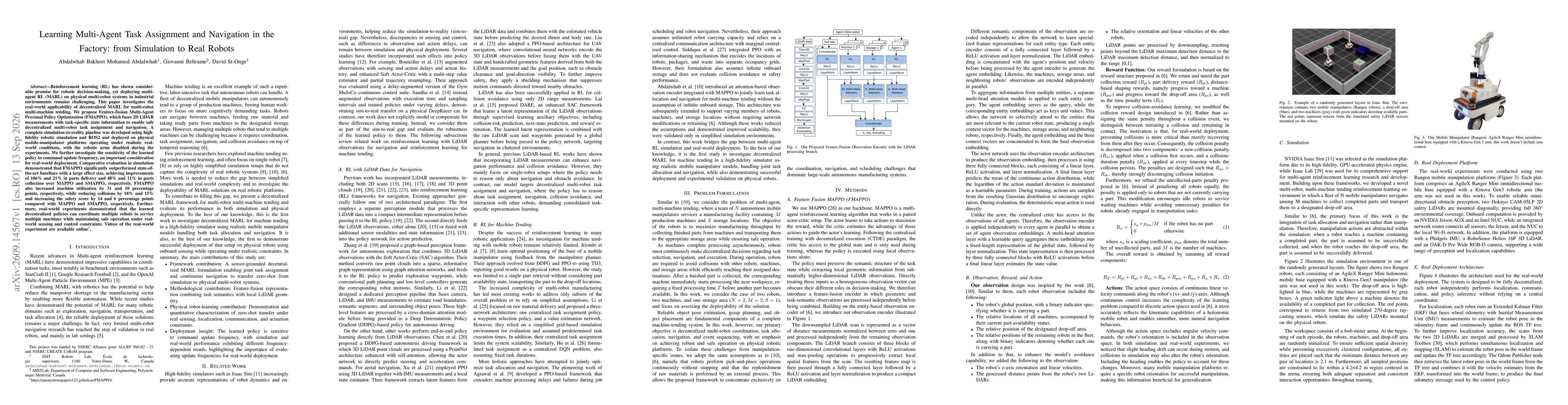 Thumbnail for Learning Multi-Agent Task Assignment and Navigation in the Factory: from Simulation to Real Robots