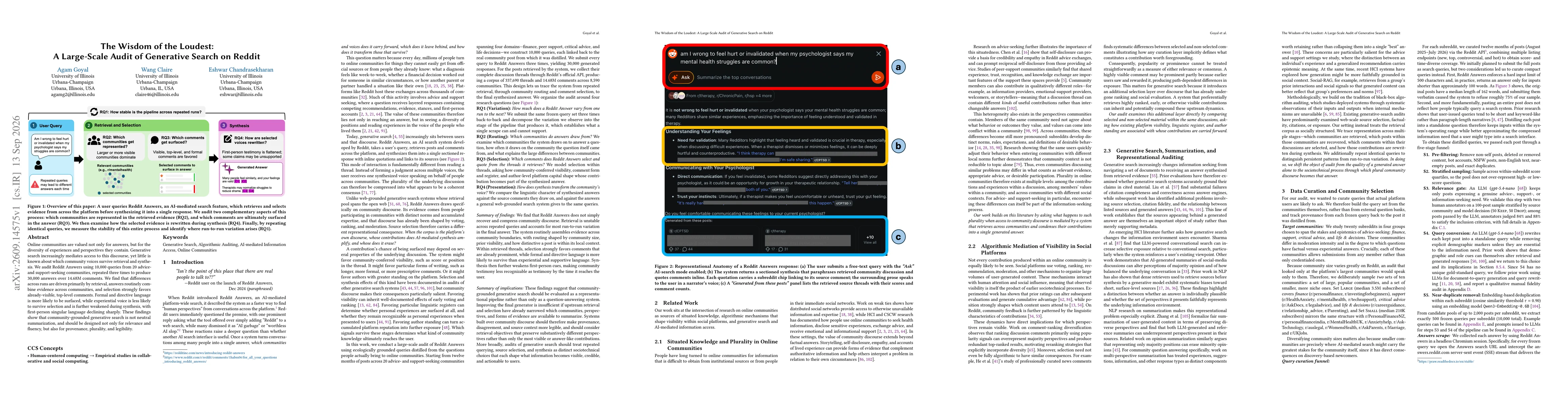 Thumbnail for The Wisdom of the Loudest: A Large-Scale Audit of Generative Search on Reddit