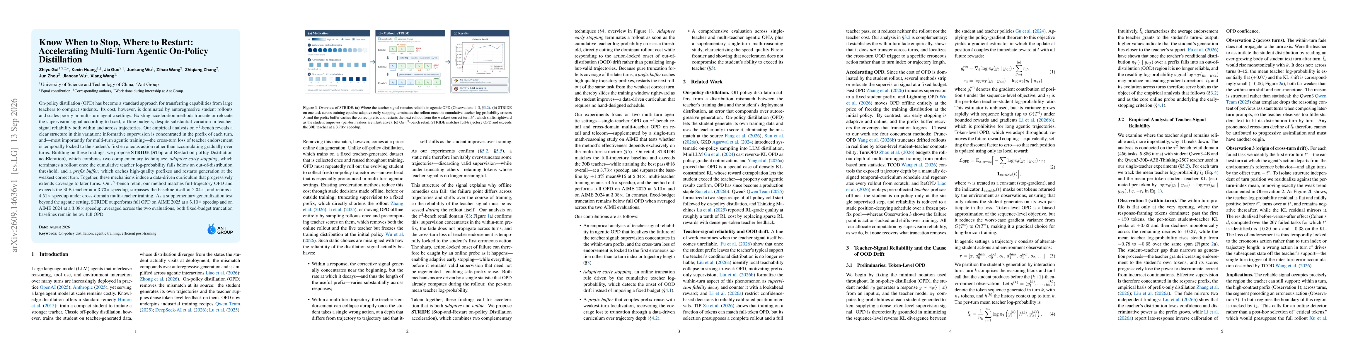 Thumbnail for Know When to Stop, Where to Restart: Accelerating Multi-Turn Agentic On-Policy Distillation