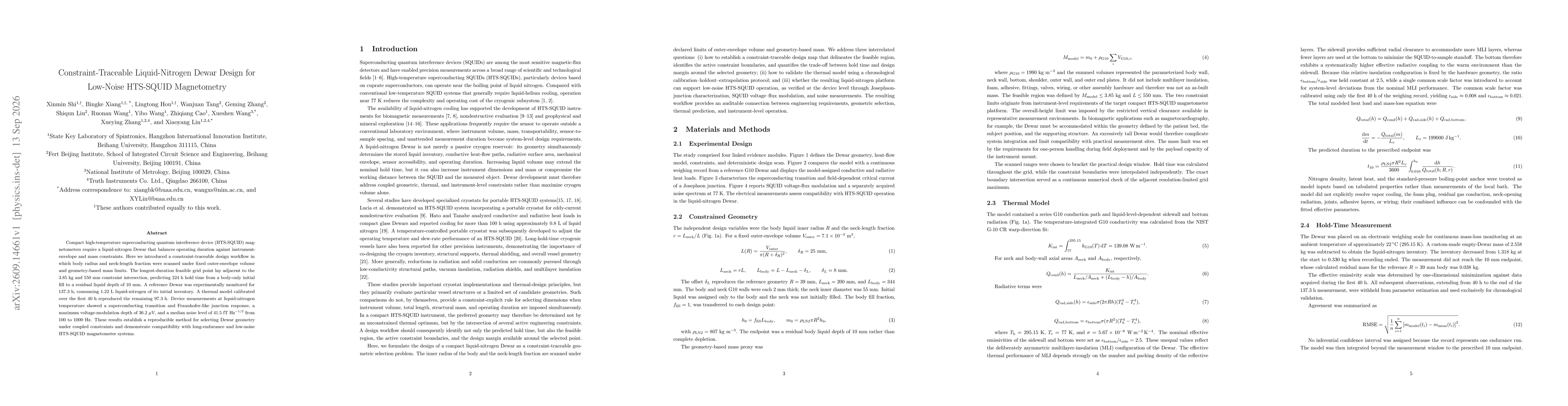 Thumbnail for Constraint-Traceable Liquid-Nitrogen Dewar Design for Low-Noise HTS-SQUID Magnetometry