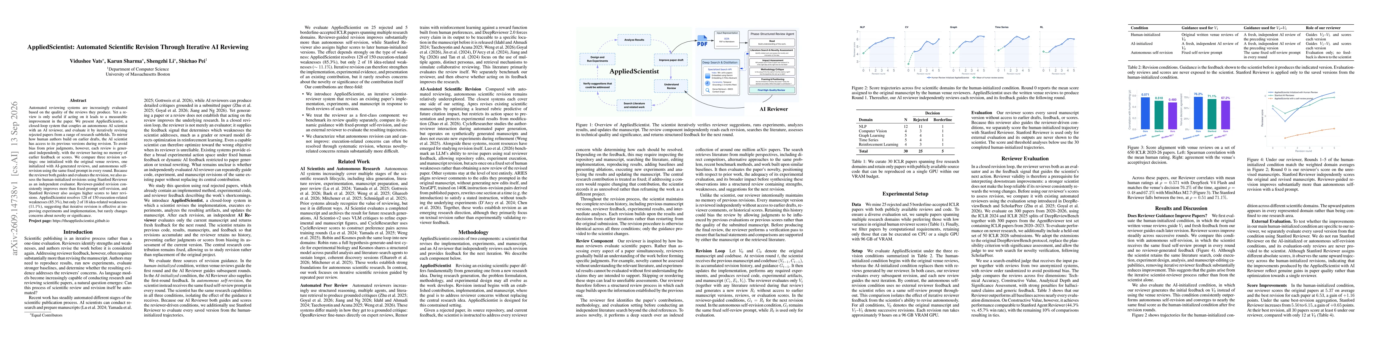 Thumbnail for AppliedScientist: Automated Scientific Revision Through Iterative AI Reviewing