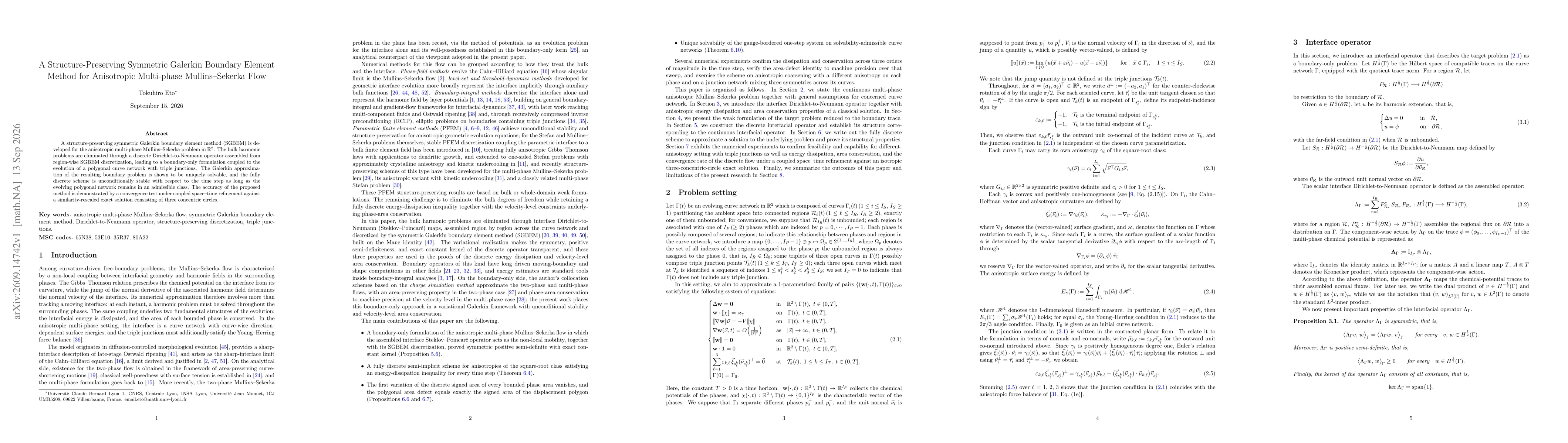 Thumbnail for A Structure-Preserving Symmetric Galerkin Boundary Element Method for Anisotropic Multi-phase Mullins-Sekerka Flow
