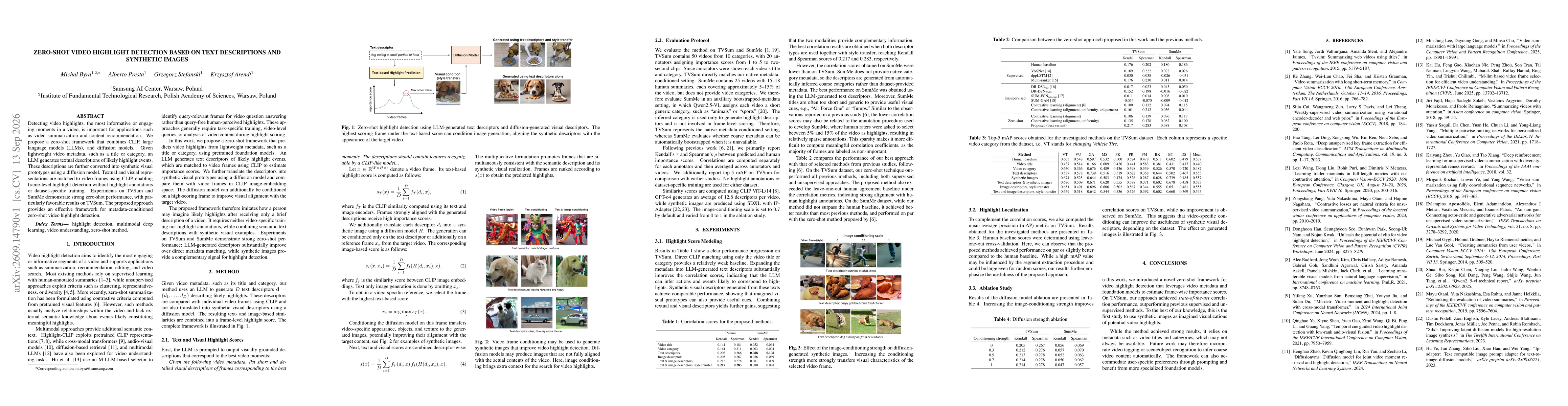 Thumbnail for Zero-shot video highlight detection based on text descriptions and synthetic images