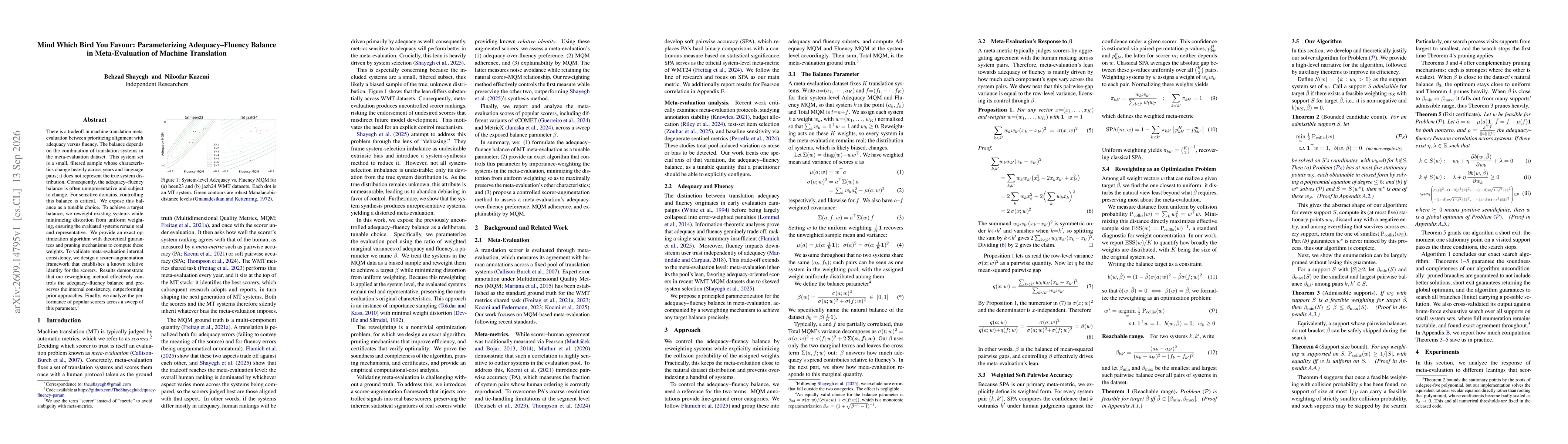 Thumbnail for Mind Which Bird You Favour: Parameterizing Adequacy-Fluency Balance in Meta-Evaluation of Machine Translation