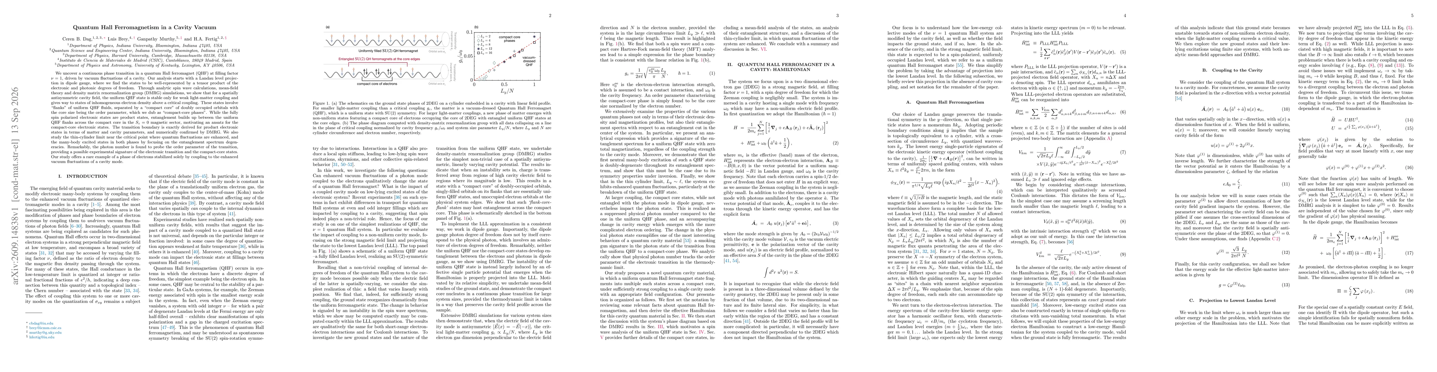 Thumbnail for Quantum Hall Ferromagnetism in a Cavity Vacuum