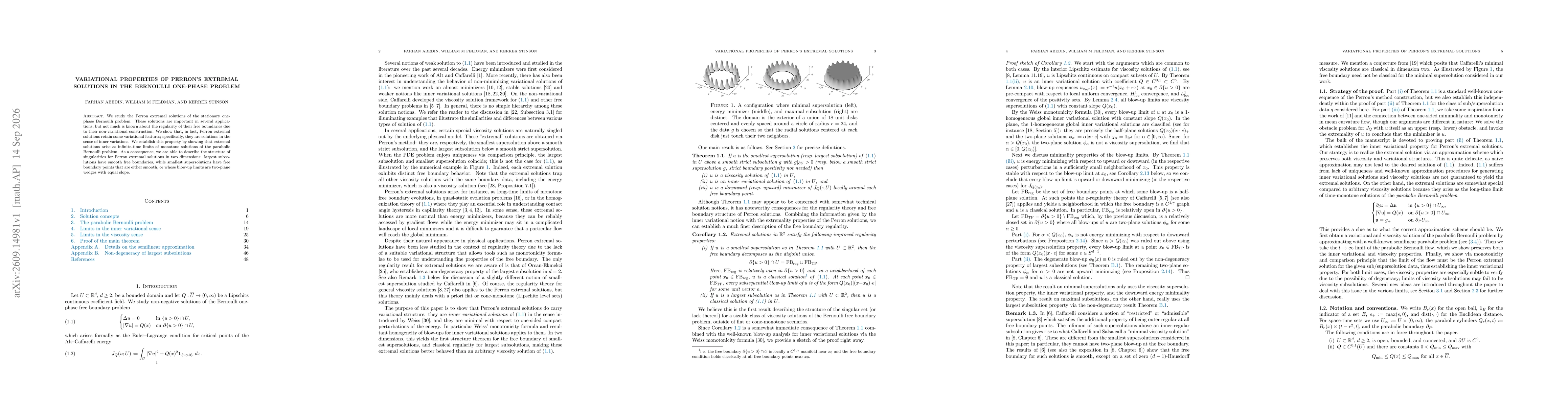 Thumbnail for Variational properties of Perron's extremal solutions in the Bernoulli one-phase problem