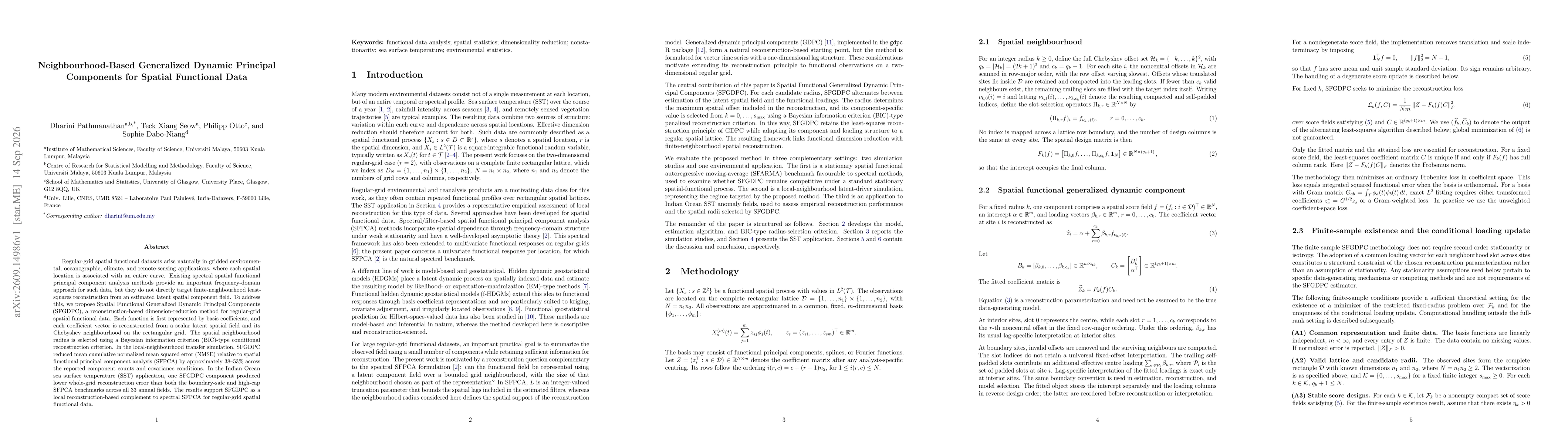 Thumbnail for Neighbourhood-Based Generalized Dynamic Principal Components for Spatial Functional Data
