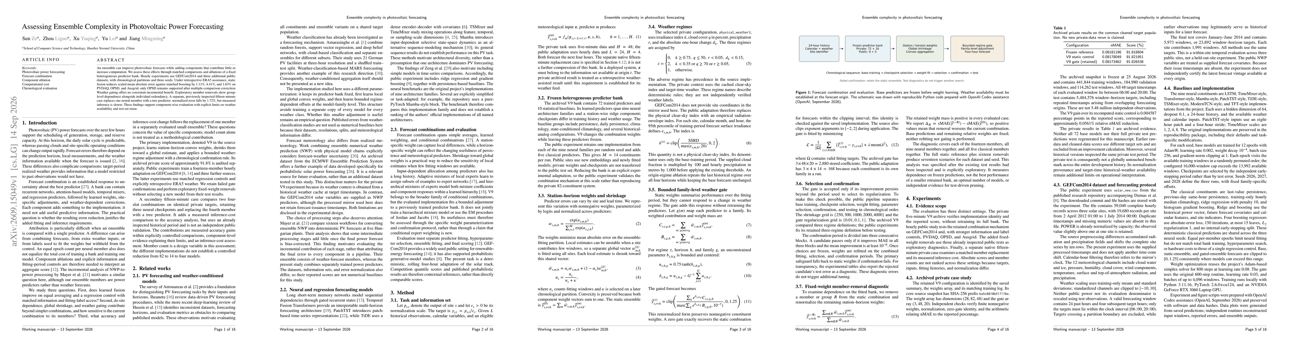 Thumbnail for Ensemble Complexity in Photovoltaic Forecasting