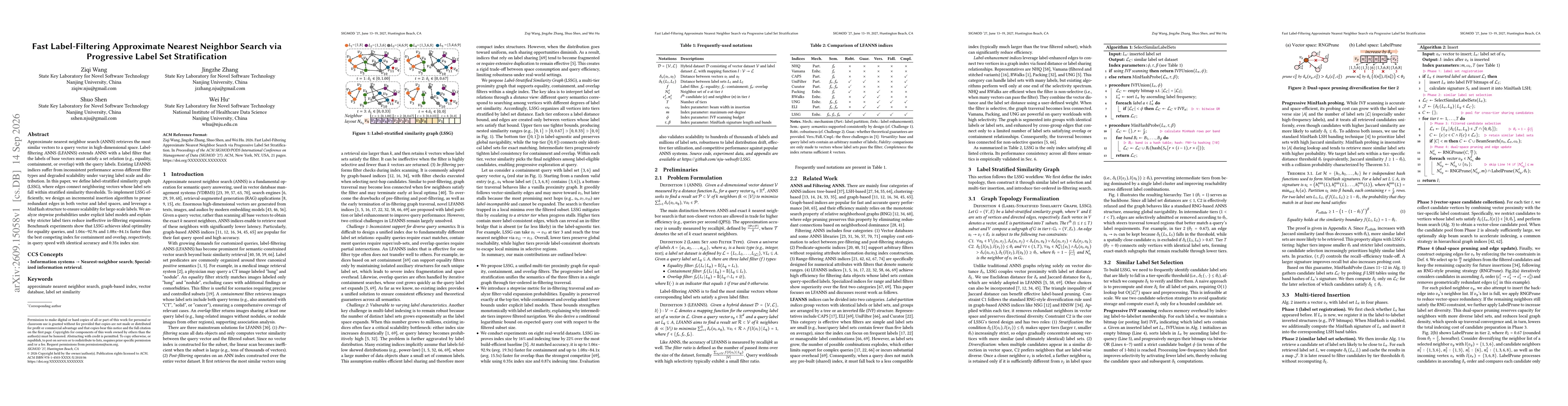 Thumbnail for Fast Label-Filtering Approximate Nearest Neighbor Search via Progressive Label Set Stratification