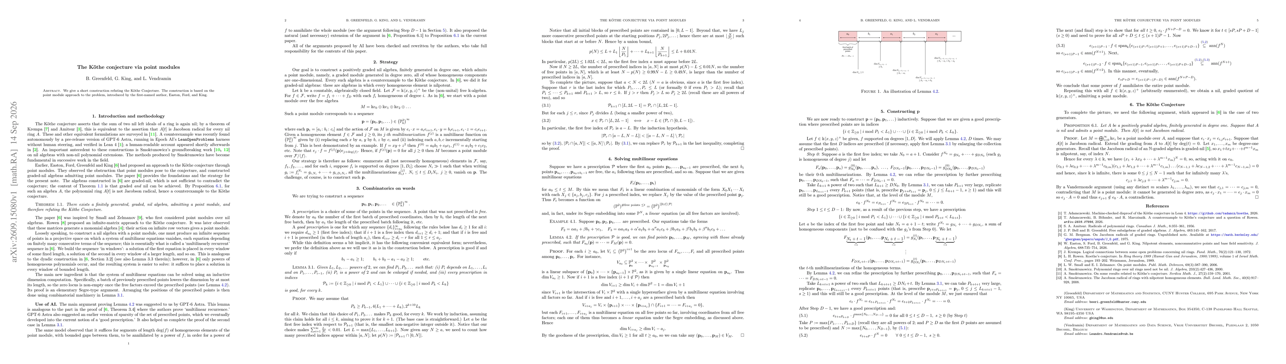 Thumbnail for The Köthe conjecture via point modules