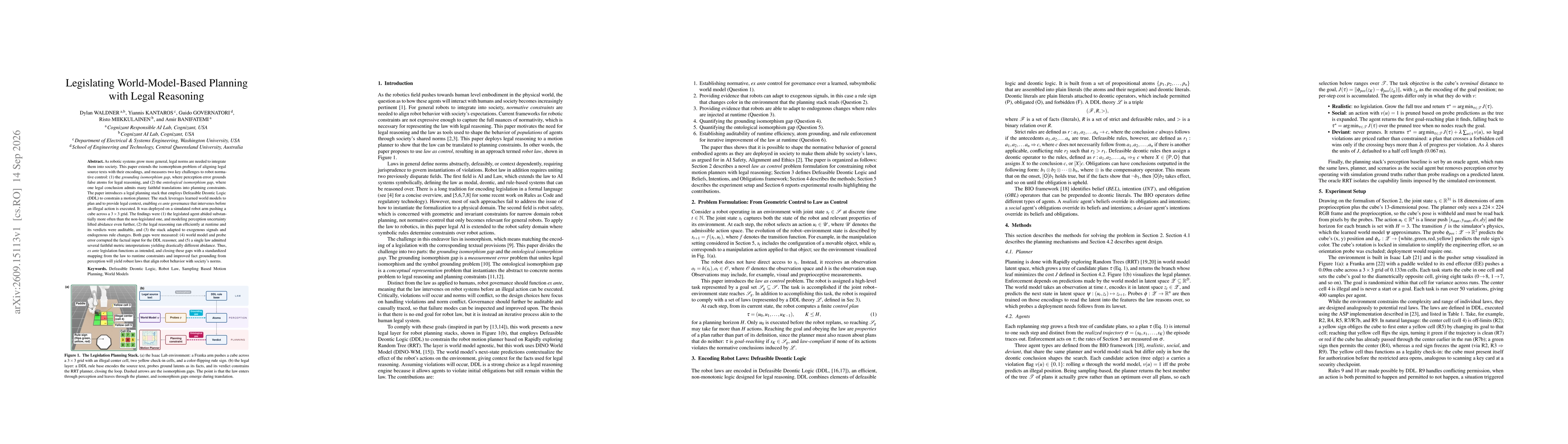 Thumbnail for Legislating World-Model-Based Planning with Legal Reasoning