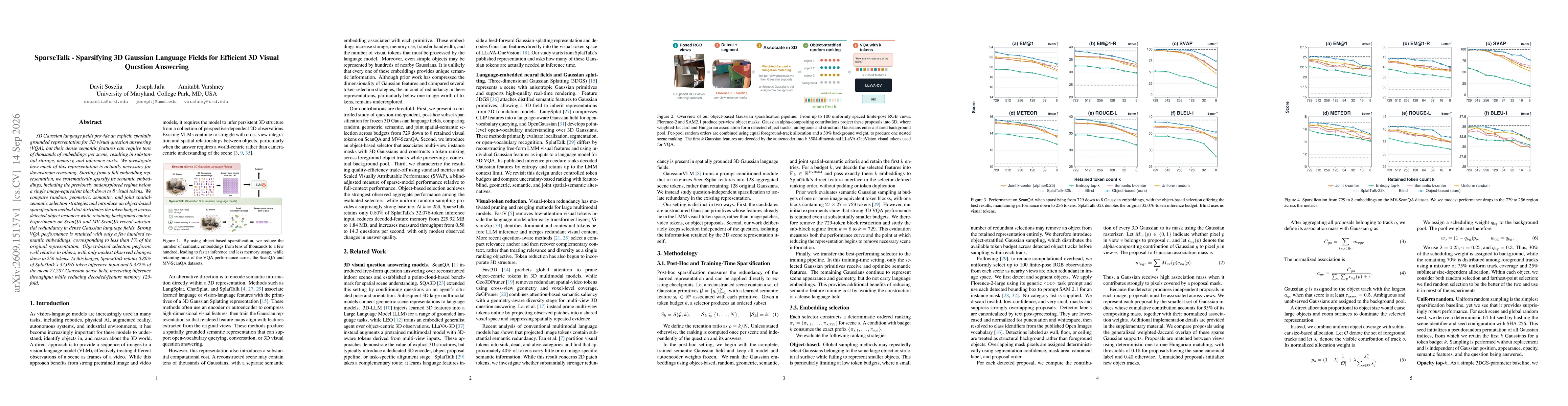 Thumbnail for SparseTalk - Sparsifying 3D Gaussian Language Fields for Efficient 3D Visual Question Answering