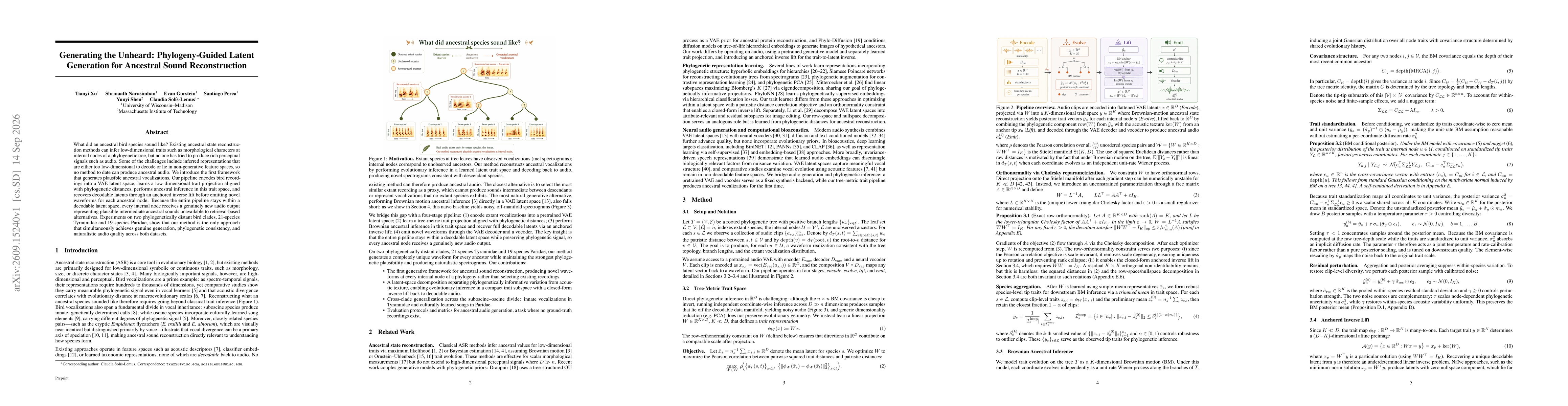 Thumbnail for Generating the Unheard: Phylogeny-Guided Latent Generation for Ancestral Sound Reconstruction
