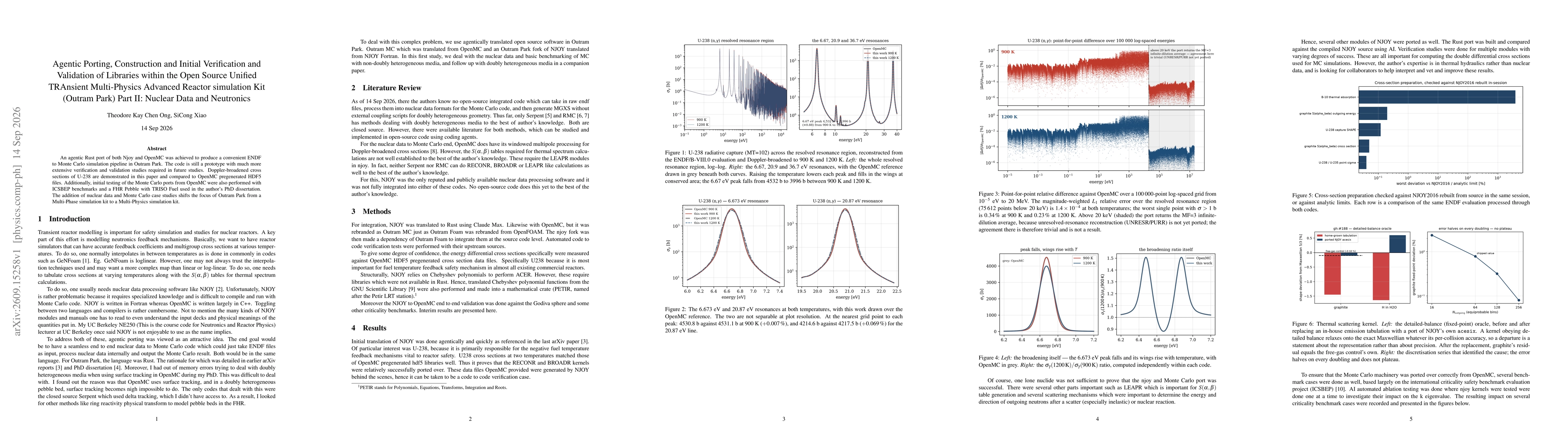 Thumbnail for Agentic Porting, Construction and Initial Verification and Validation of Libraries within the Open Source Unified TRAnsient Multi-Physics Advanced Reactor simulation Kit (Outram Park) Part II: Nuclear Data and Neutronics