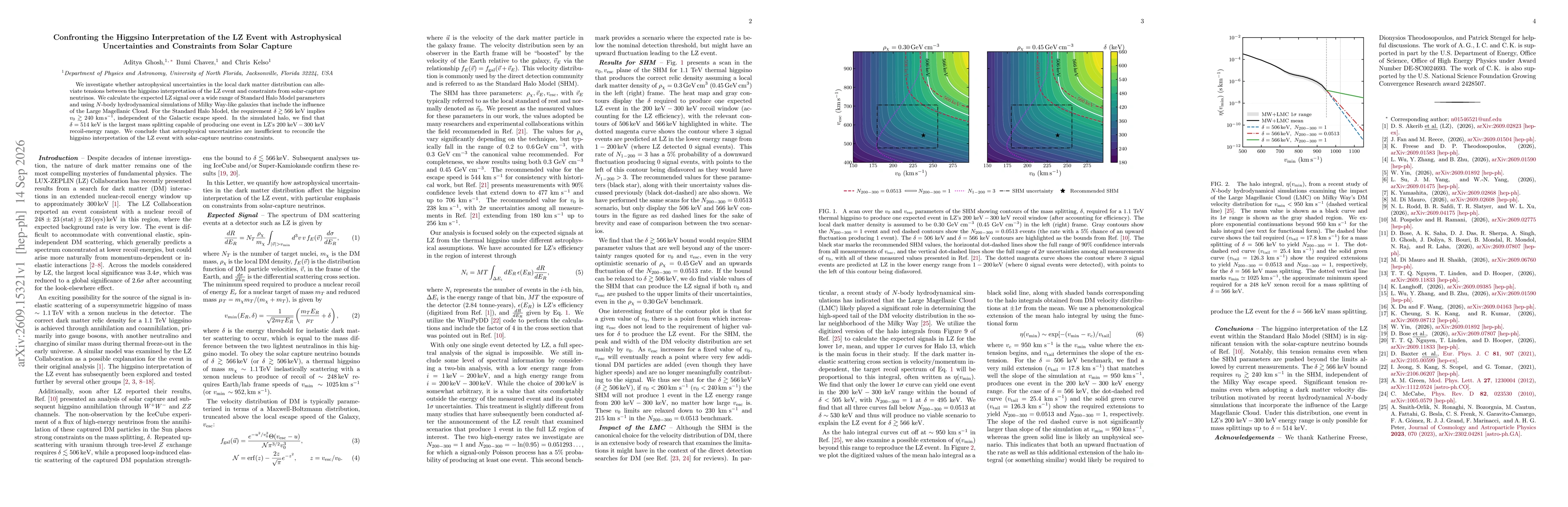 Thumbnail for Confronting the Higgsino Interpretation of the LZ Event with Astrophysical Uncertainties and the Solar Capture Constraints