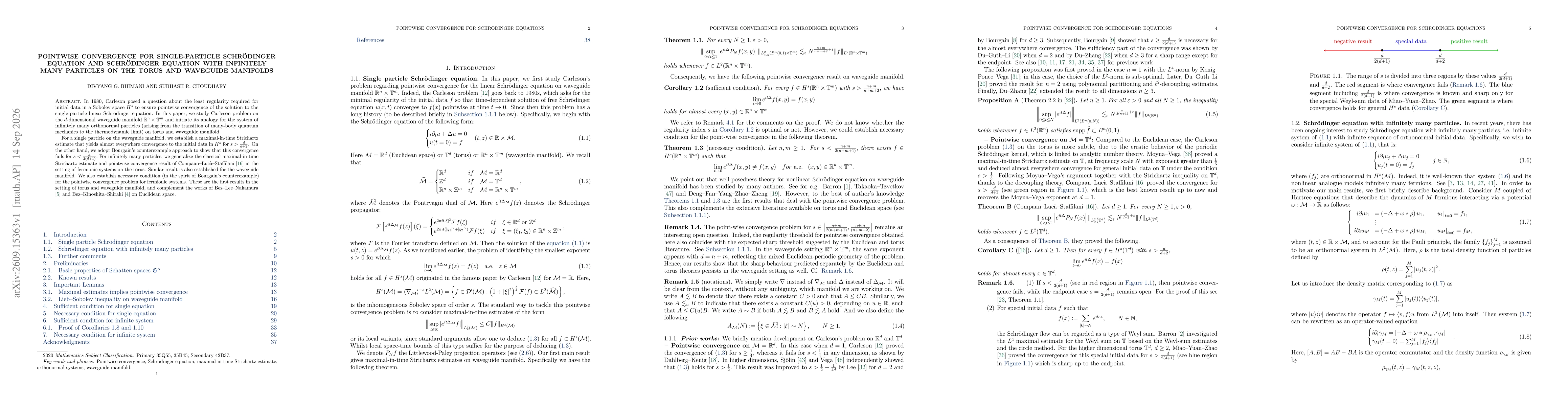 Thumbnail for Pointwise convergence for single-particle Schrödinger equation and Schrödinger equation with infinitely many particles on the torus and waveguide manifolds