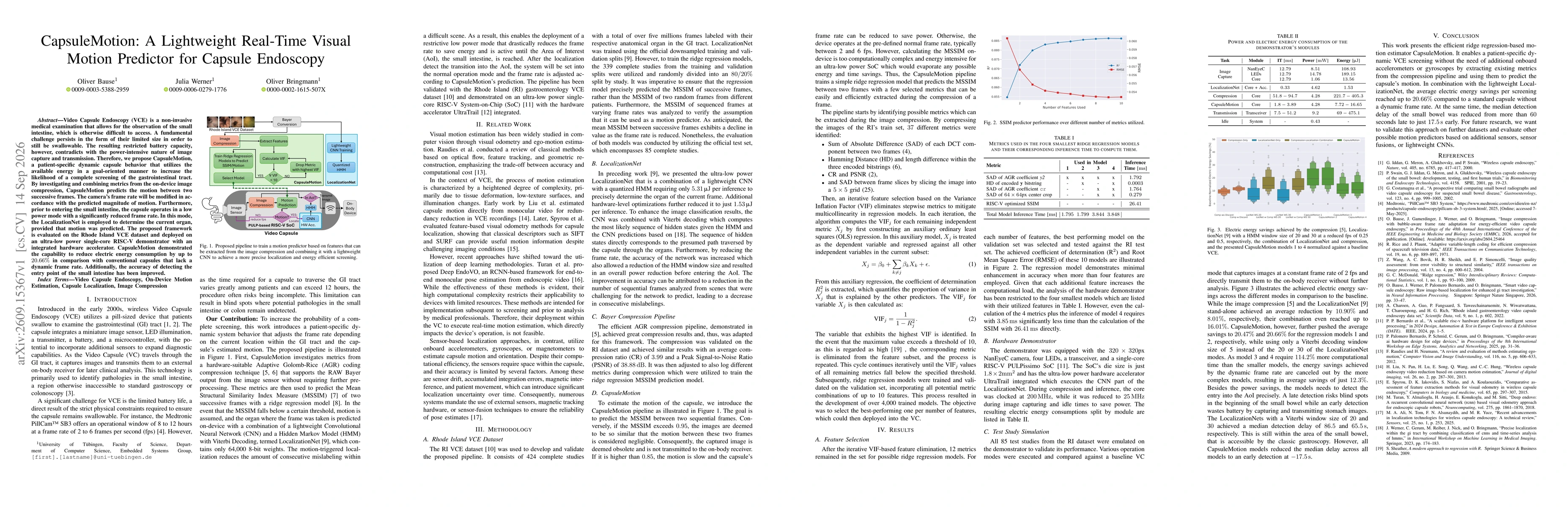 Thumbnail for CapsuleMotion: A Lightweight Real-Time Visual Motion Predictor for Capsule Endoscopy