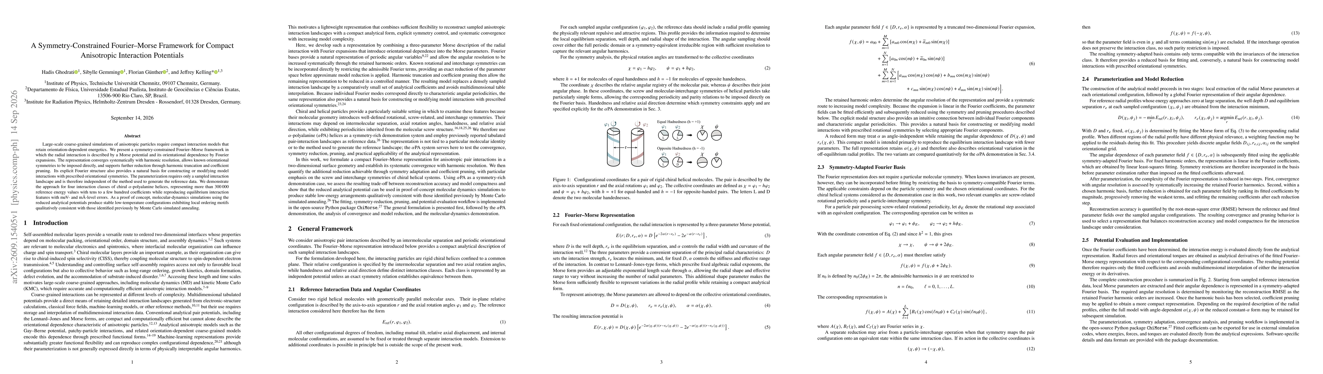 Thumbnail for A Symmetry-Constrained Fourier--Morse Framework for Compact Anisotropic Interaction Potentials
