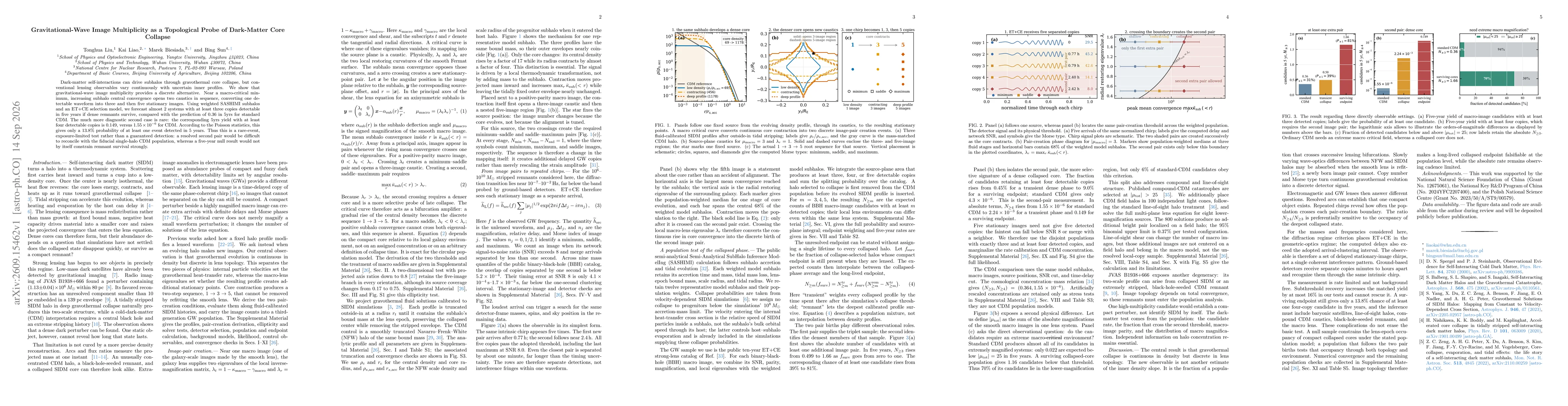 Thumbnail for Gravitational-Wave Image Multiplicity as a Topological Probe of Dark-Matter Core Collapse