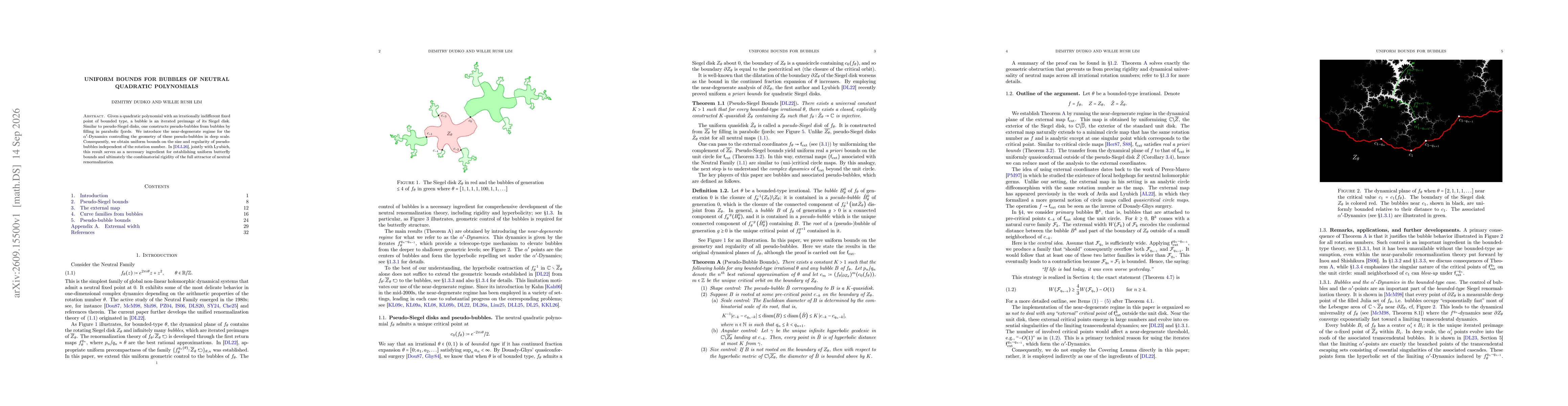 Thumbnail for Uniform bounds for bubbles of neutral quadratic polynomials