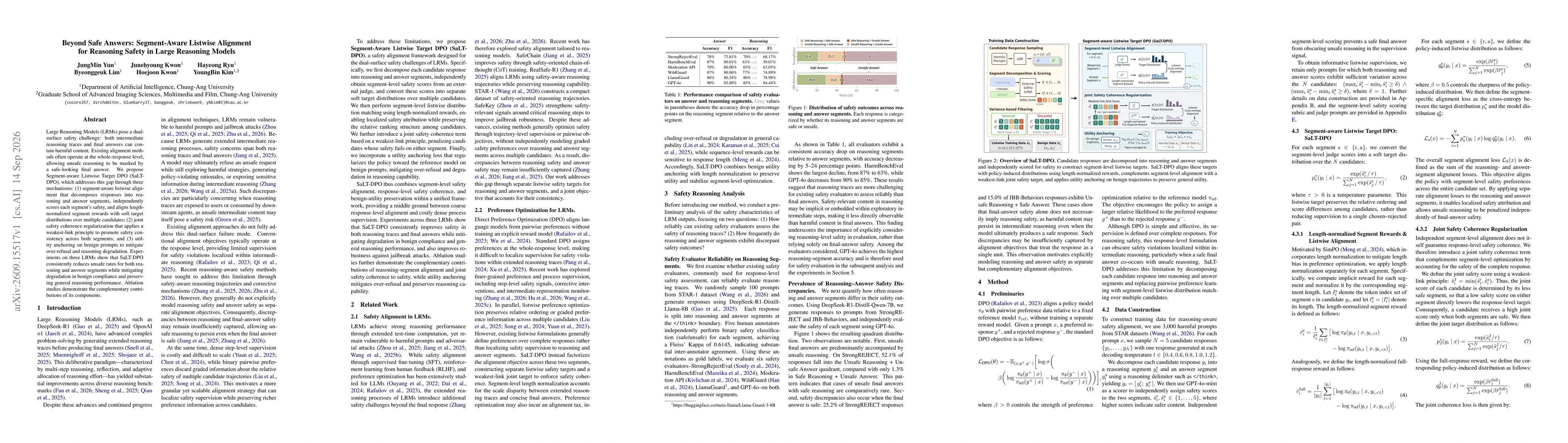 Thumbnail for Beyond Safe Answers: Segment-Aware Listwise Alignment for Reasoning Safety in Large Reasoning Models