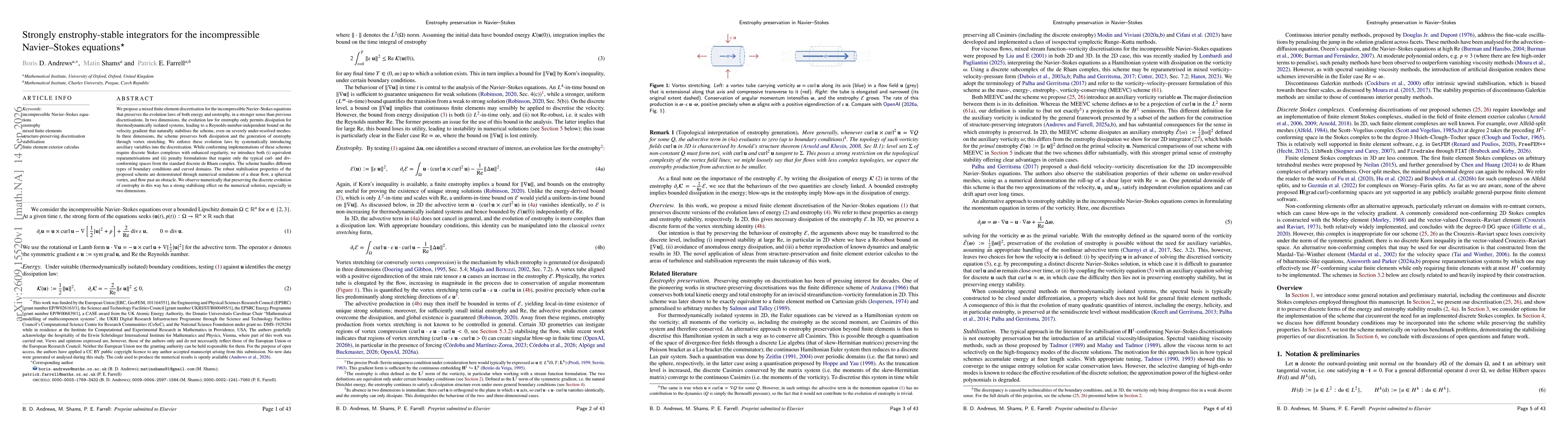 Thumbnail for Strongly enstrophy-stable integrators for the incompressible Navier-Stokes equations