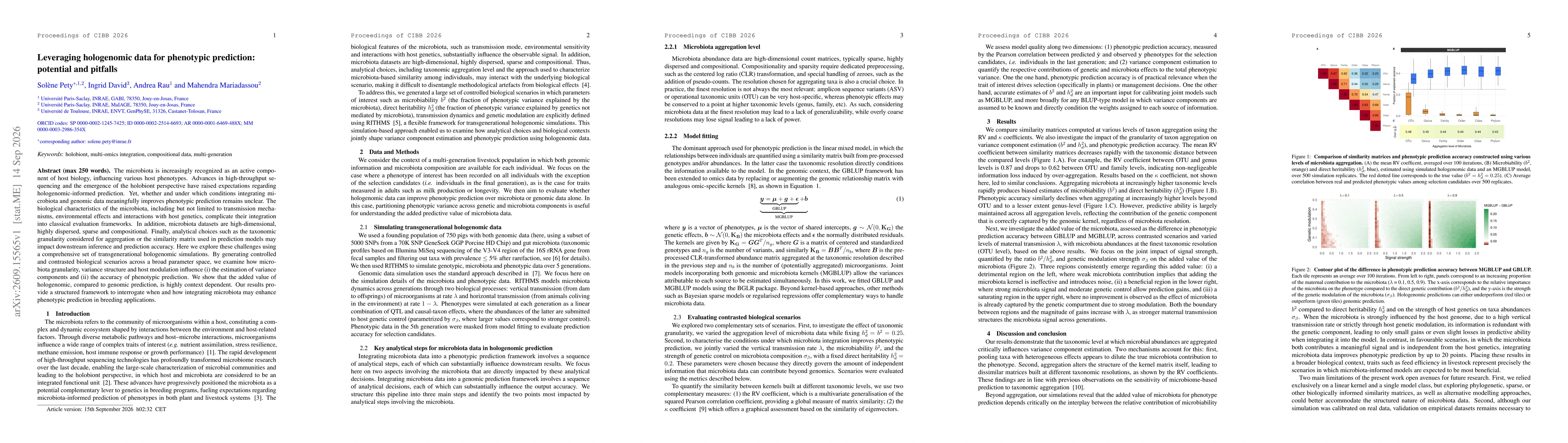 Thumbnail for Leveraging hologenomic data for phenotypic prediction: potential and pitfalls