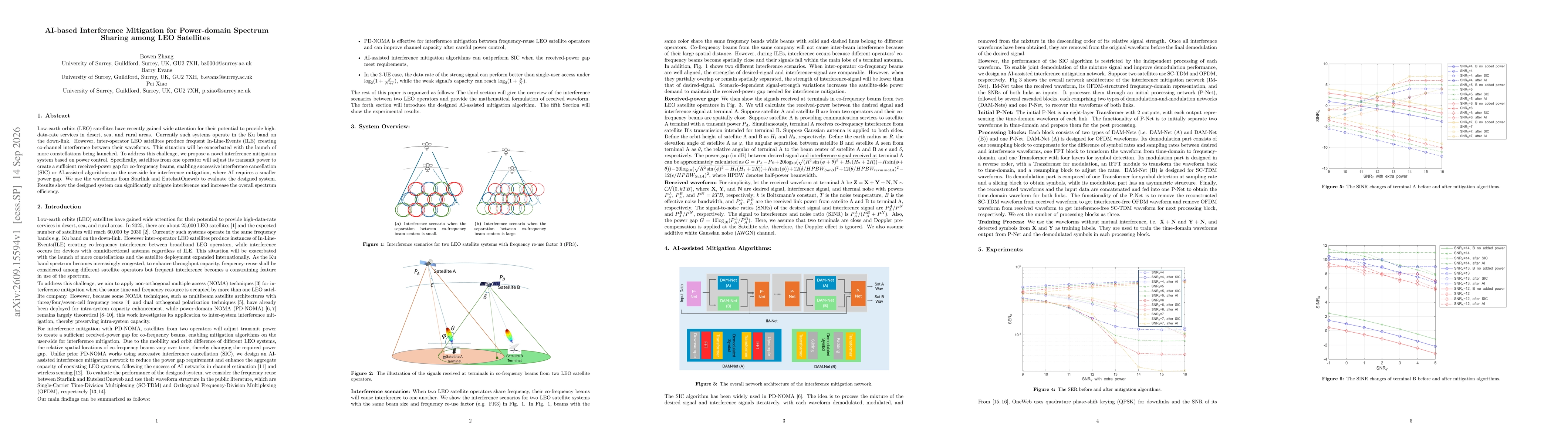 Thumbnail for AI-based Interference Mitigation for Power-domain Spectrum Sharing among LEO Satellites