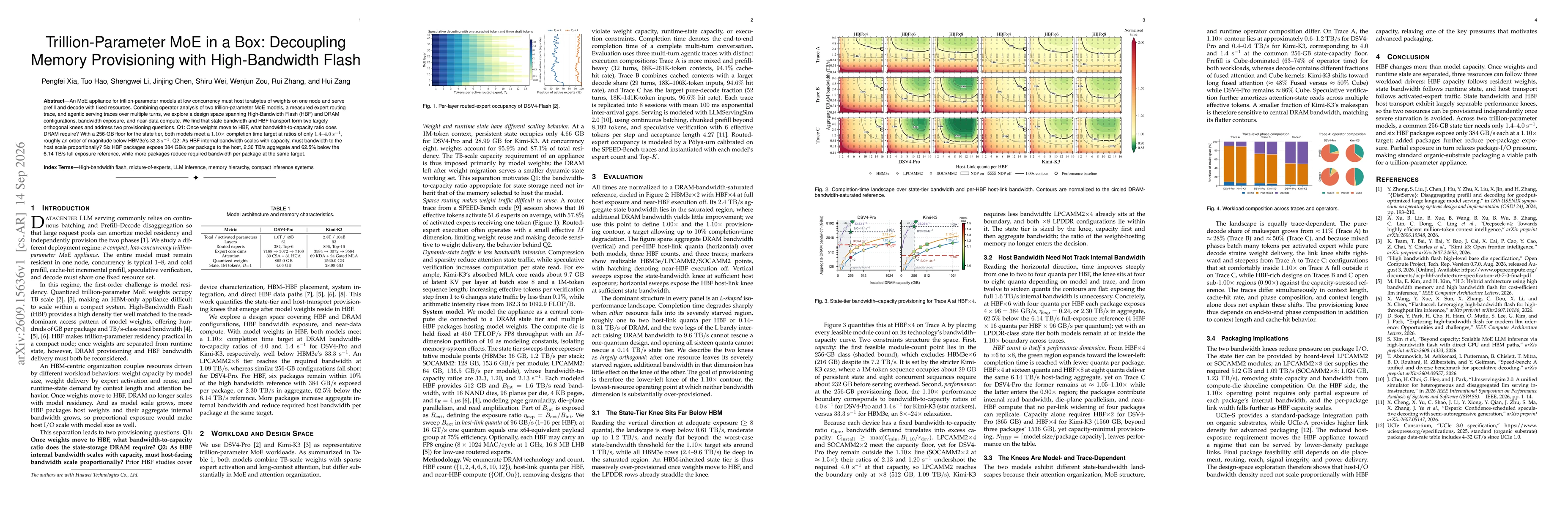 Thumbnail for Trillion-Parameter MoE in a Box: Decoupling Memory Provisioning with High-Bandwidth Flash