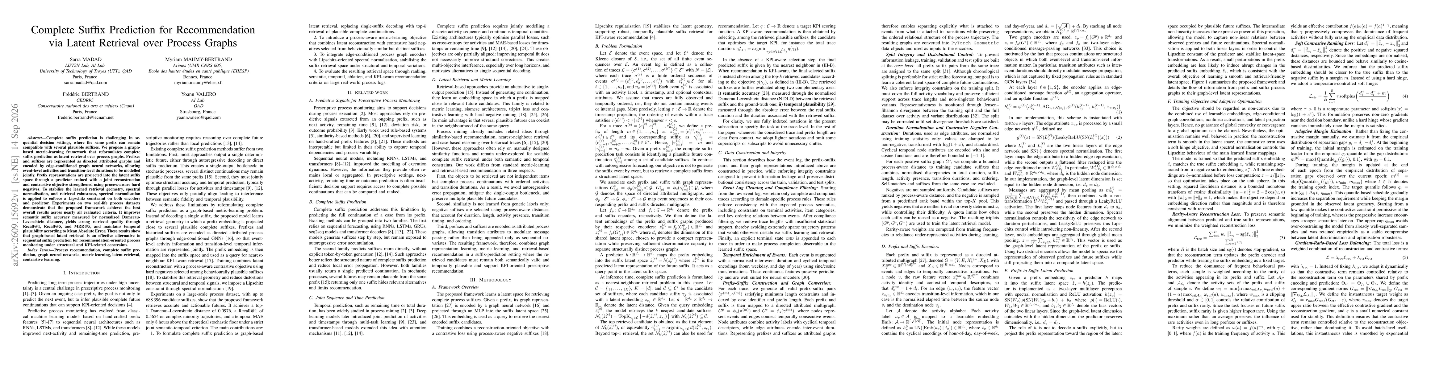 Thumbnail for Complete Suffix Prediction for Recommendation via Latent Retrieval over Process Graphs