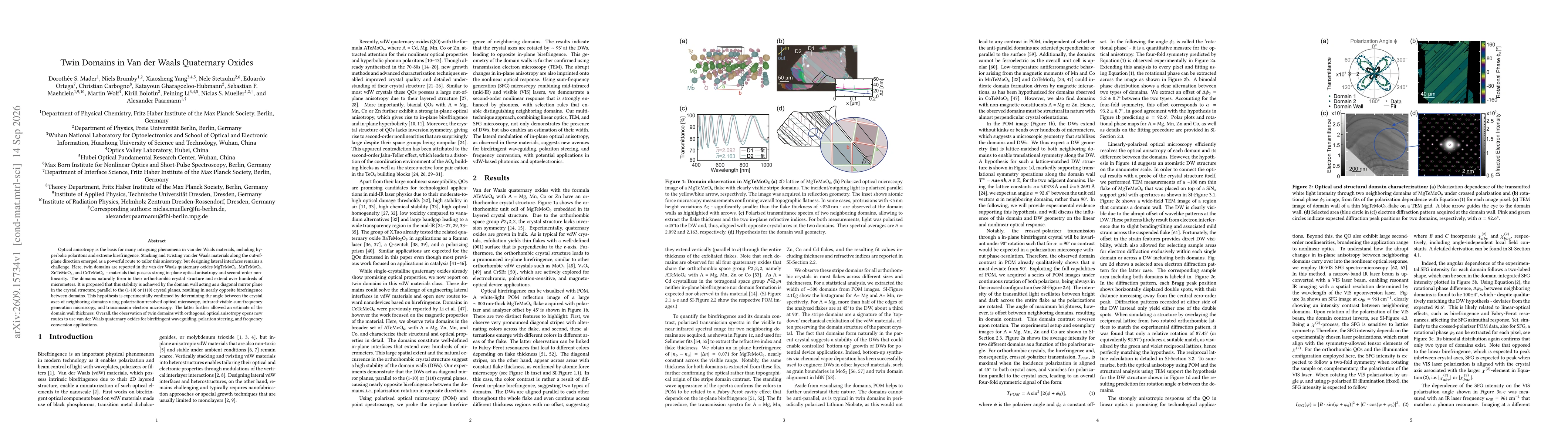 Thumbnail for Twin Domains in Van der Waals Quaternary Oxides