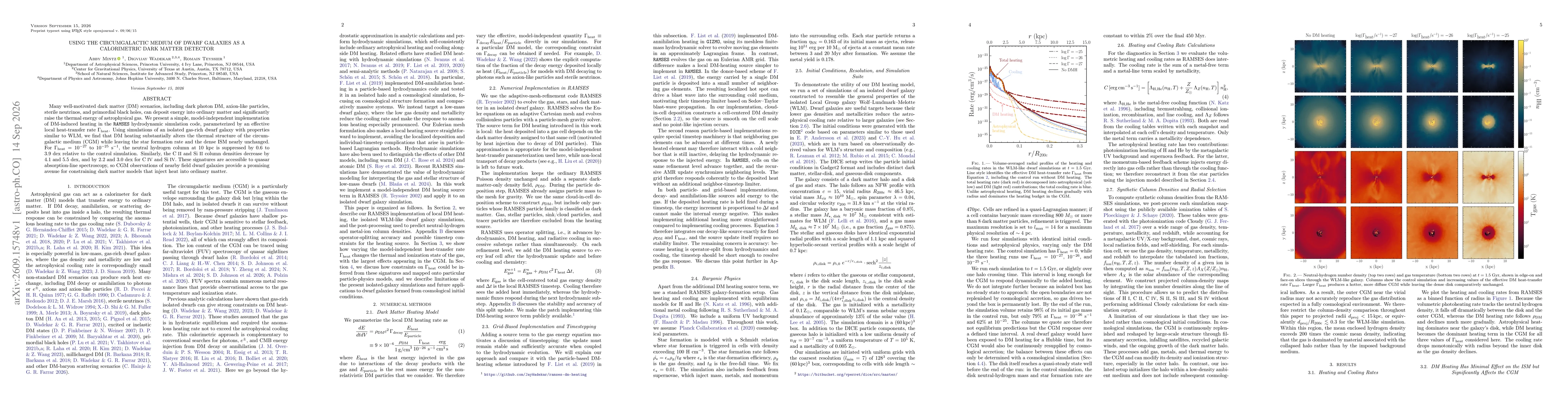 Thumbnail for Using the Circumgalactic Medium of Dwarf Galaxies as a Calorimetric Dark Matter Detector