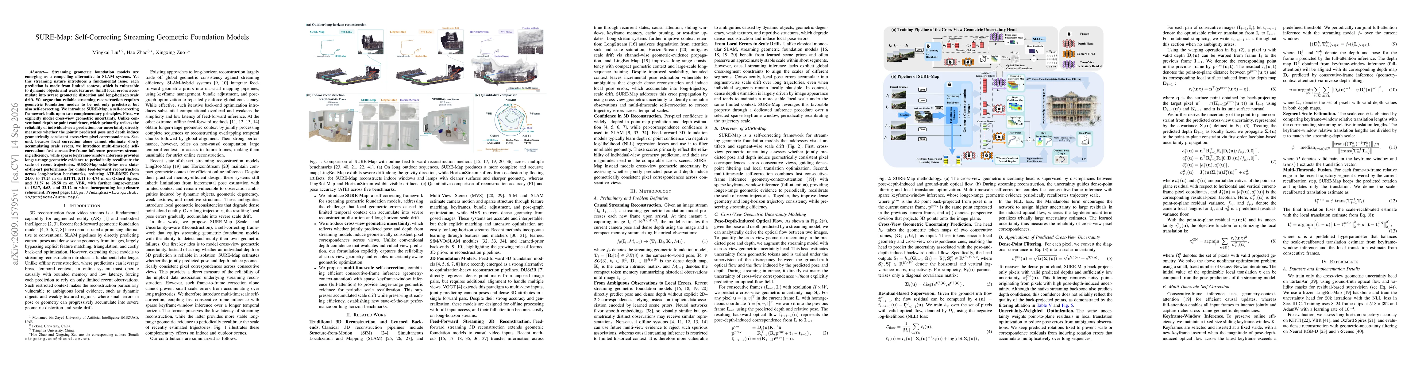 Thumbnail for SURE-Map: Self-Correcting Streaming Geometric Foundation Model