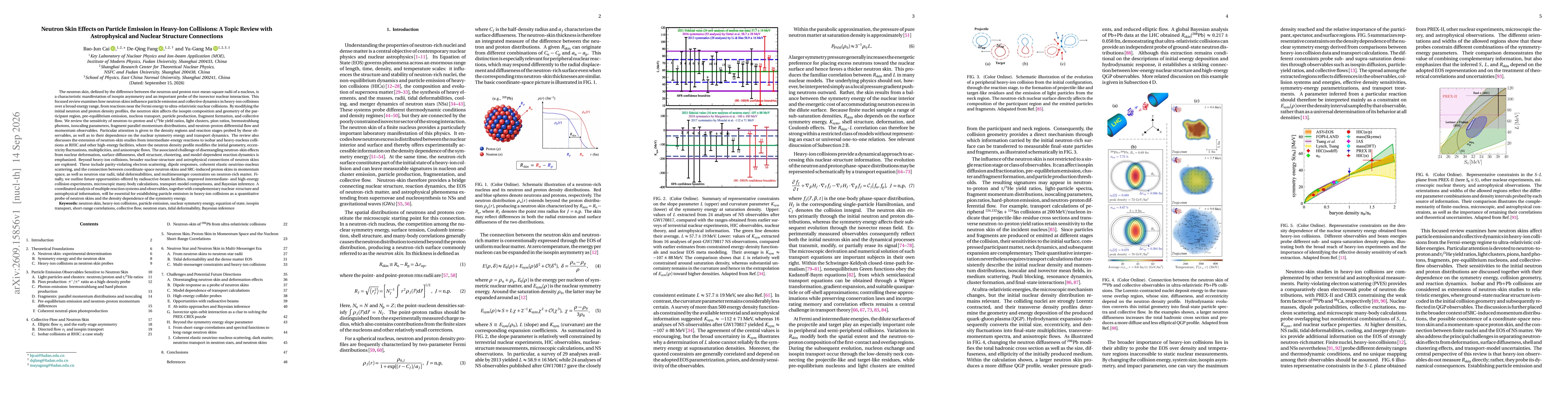 Thumbnail for Neutron Skin Effects on Particle Emission in Heavy-Ion Collisions: A Topic Review with Astrophysical and Nuclear Structure Connections