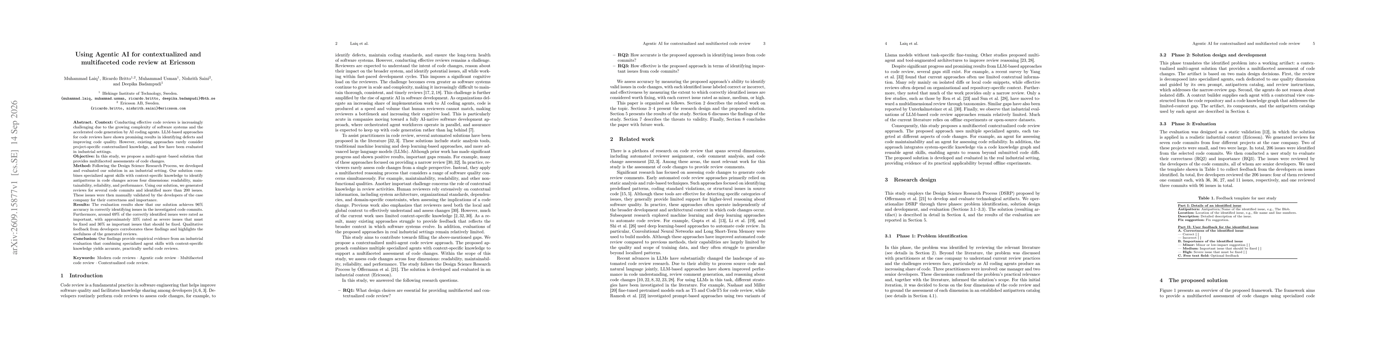Thumbnail for Using Agentic AI for contextualized and multifaceted code review at Ericsson
