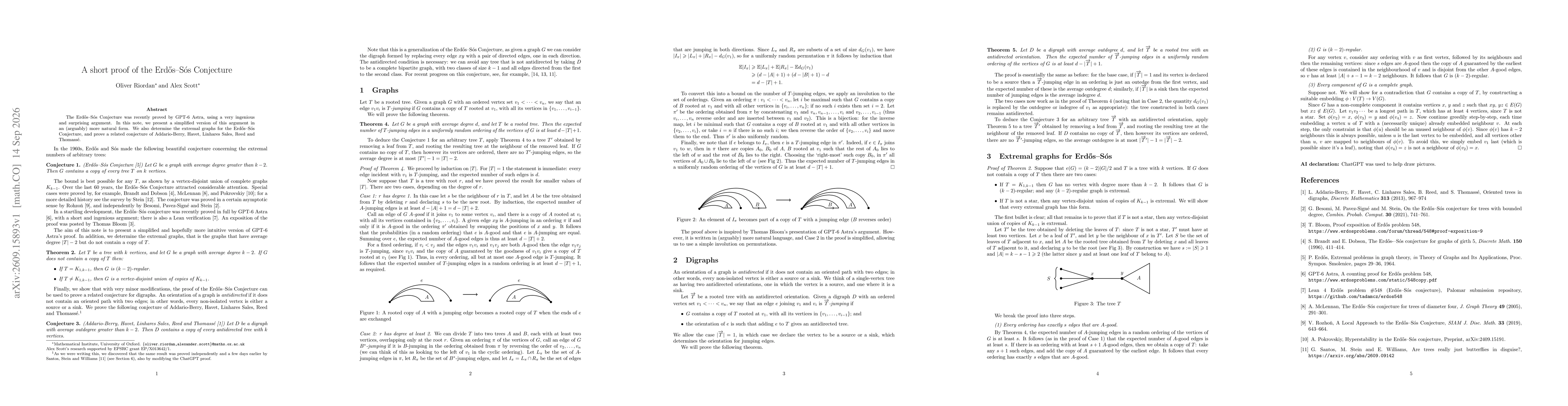 Thumbnail for A short proof of the Erd\H os--Sós Conjecture
