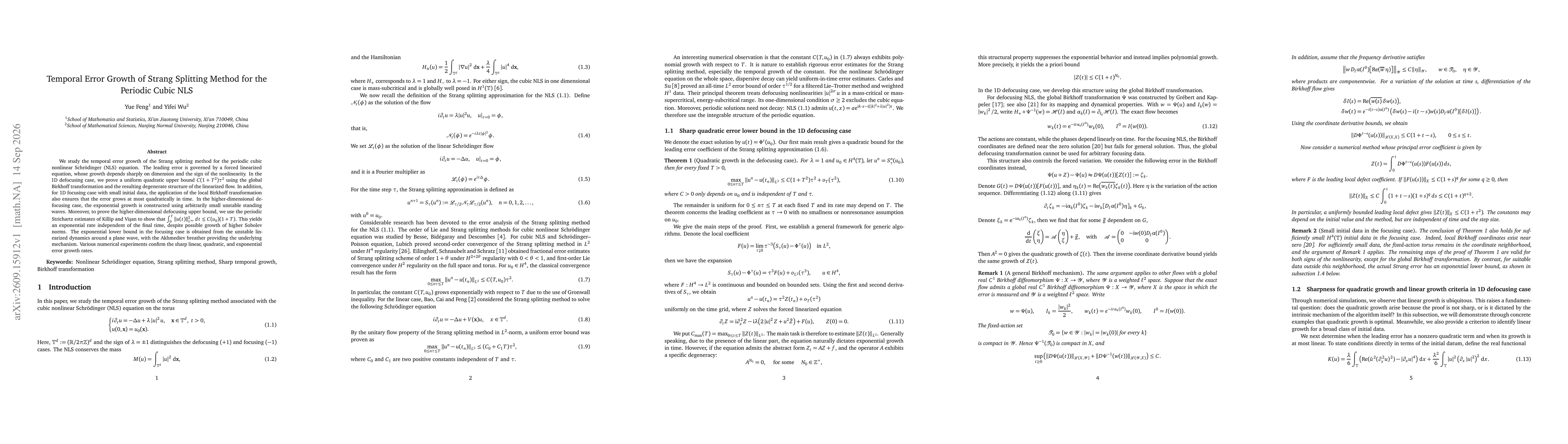 Thumbnail for Temporal Error Growth of Strang Splitting Method for the Periodic Cubic NLS