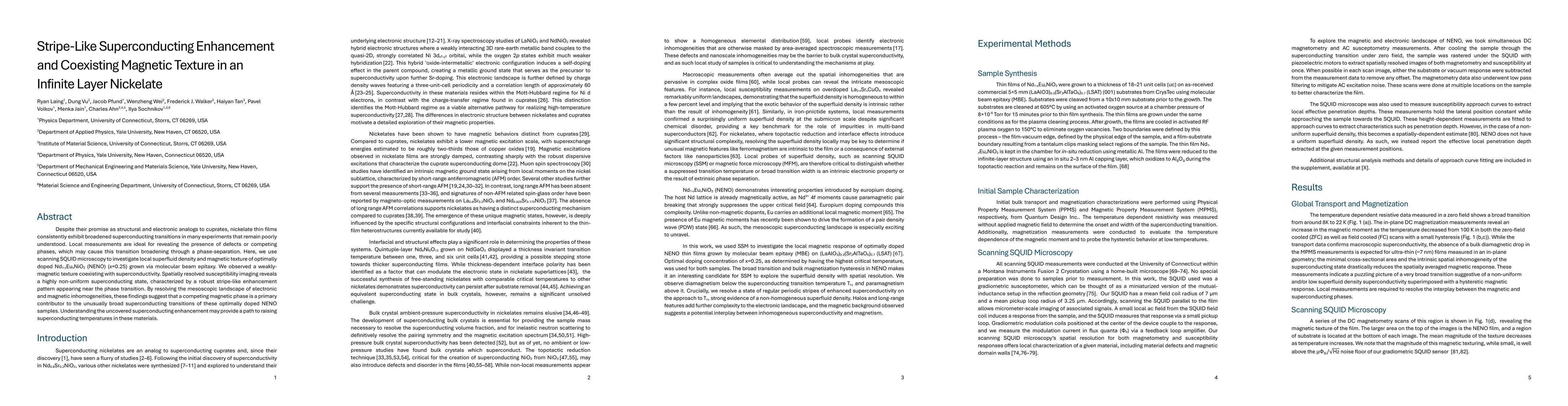 Thumbnail for Stripe-Like Superconducting Enhancement and Coexisting Magnetic Texture in an Infinite Layer Nickelate