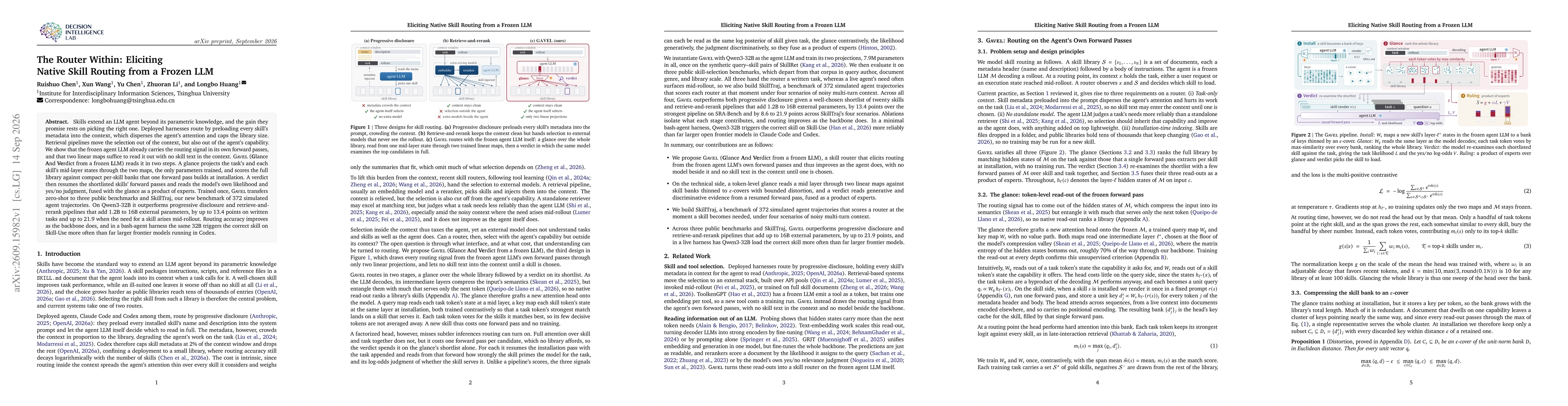 Thumbnail for The Router Within: Eliciting Native Skill Routing from a Frozen LLM