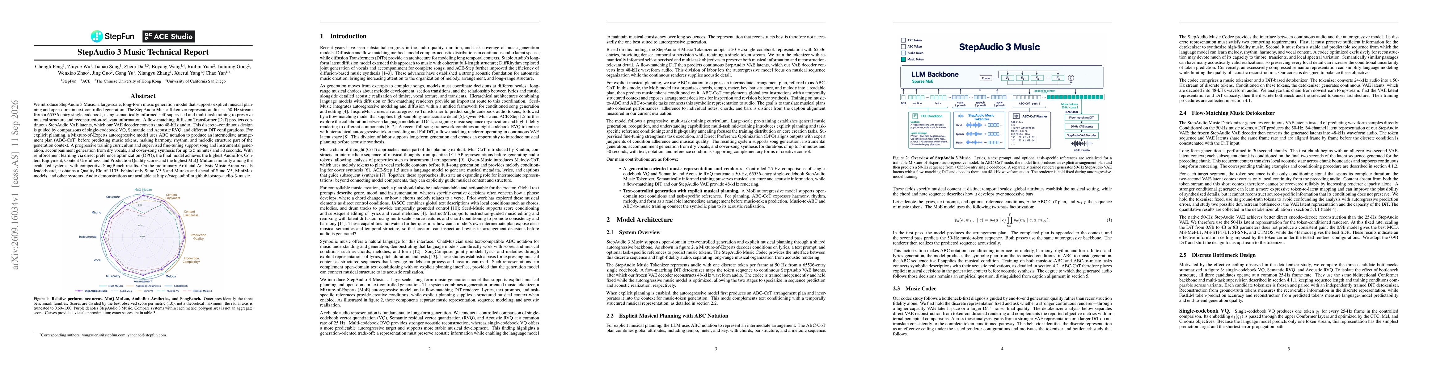 Thumbnail for StepAudio 3 Music Technical Report