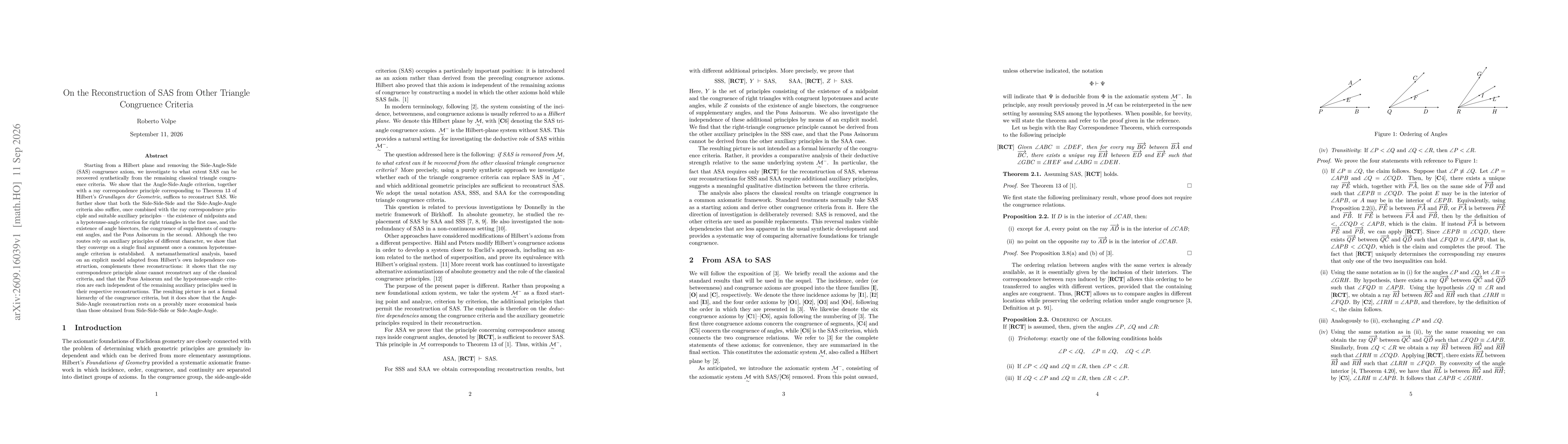 Thumbnail for On the Reconstruction of SAS from Other Triangle Congruence Criteria