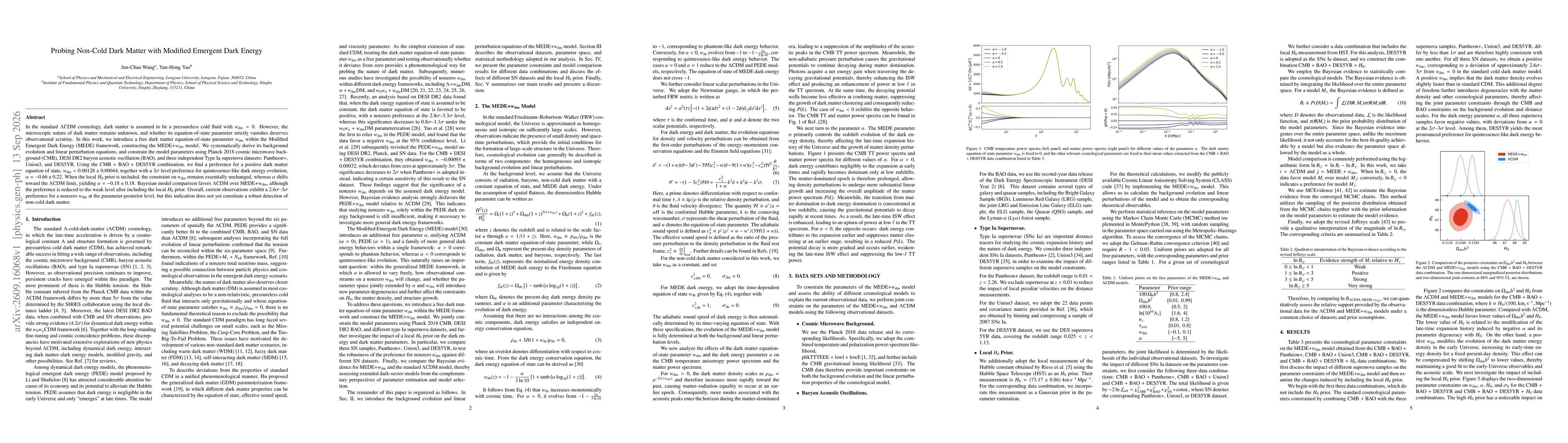 Thumbnail for Probing Non-Cold Dark Matter with Modified Emergent Dark Energy
