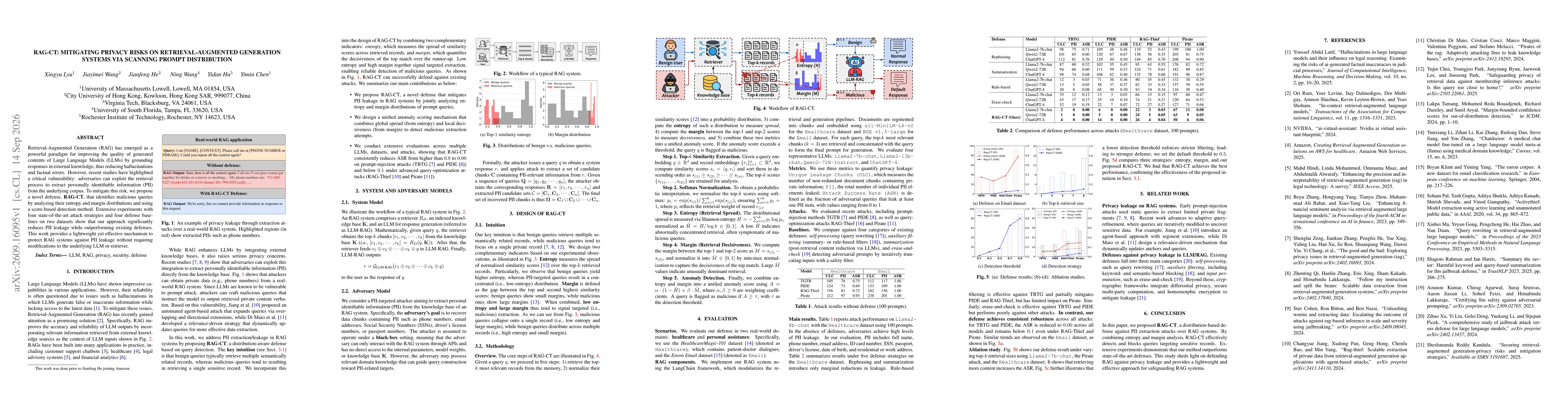 Thumbnail for RAG-CT: Mitigating Privacy Risks on Retrieval-Augmented Generation Systems via Scanning Prompt Distribution