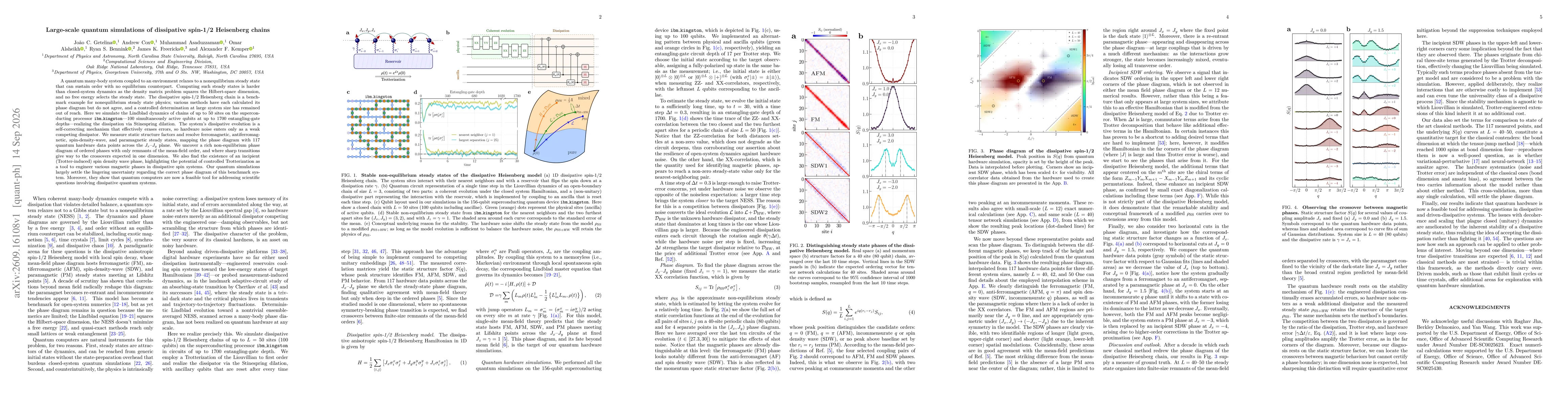Thumbnail for Large-scale quantum simulations of dissipative spin-1/2 Heisenberg chains