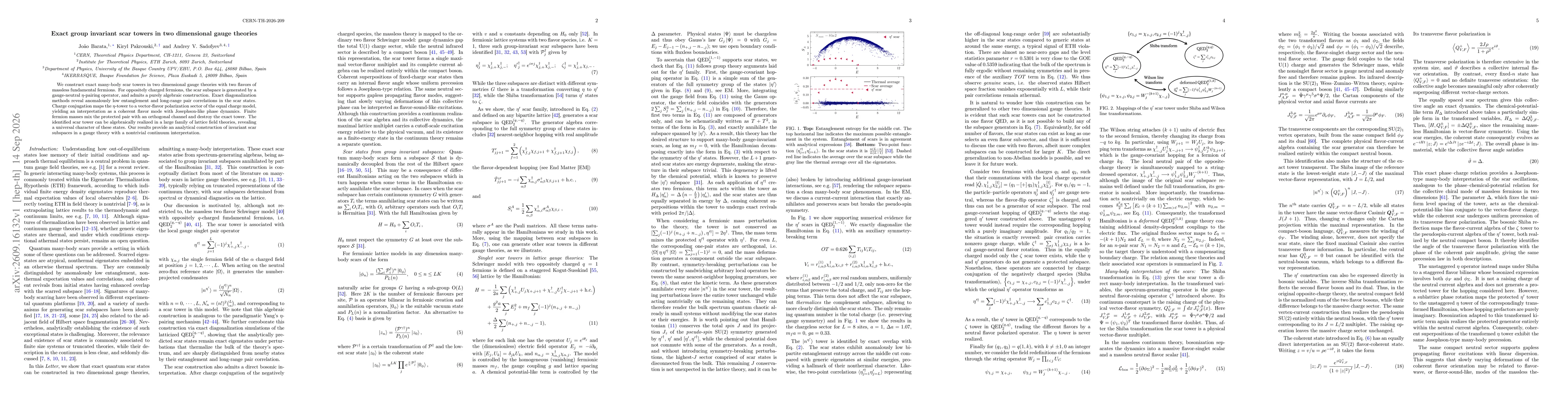 Thumbnail for Exact group invariant scar towers in two dimensional gauge theories