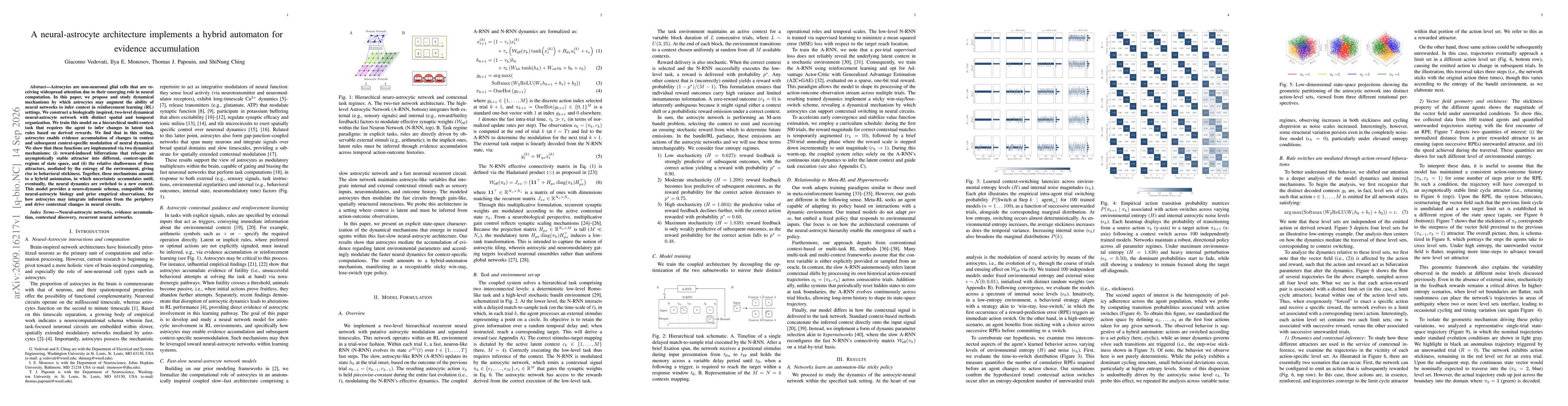 Thumbnail for A neural-astrocyte architecture implements a hybrid automaton for evidence accumulation