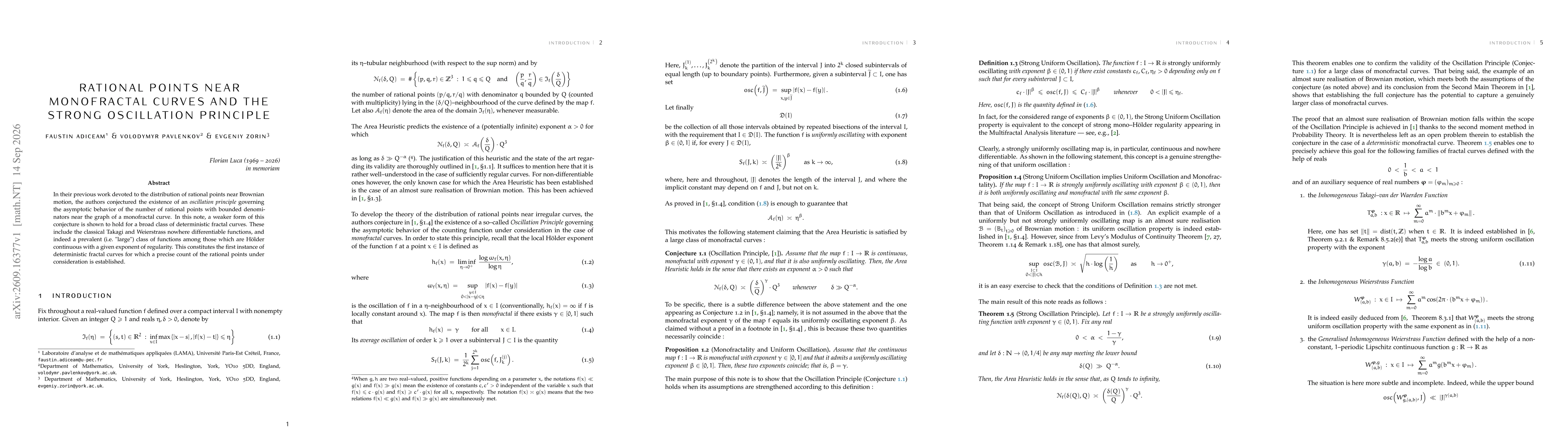 Thumbnail for Rational Points near Monofractal Curves and the Strong Oscillation Principle