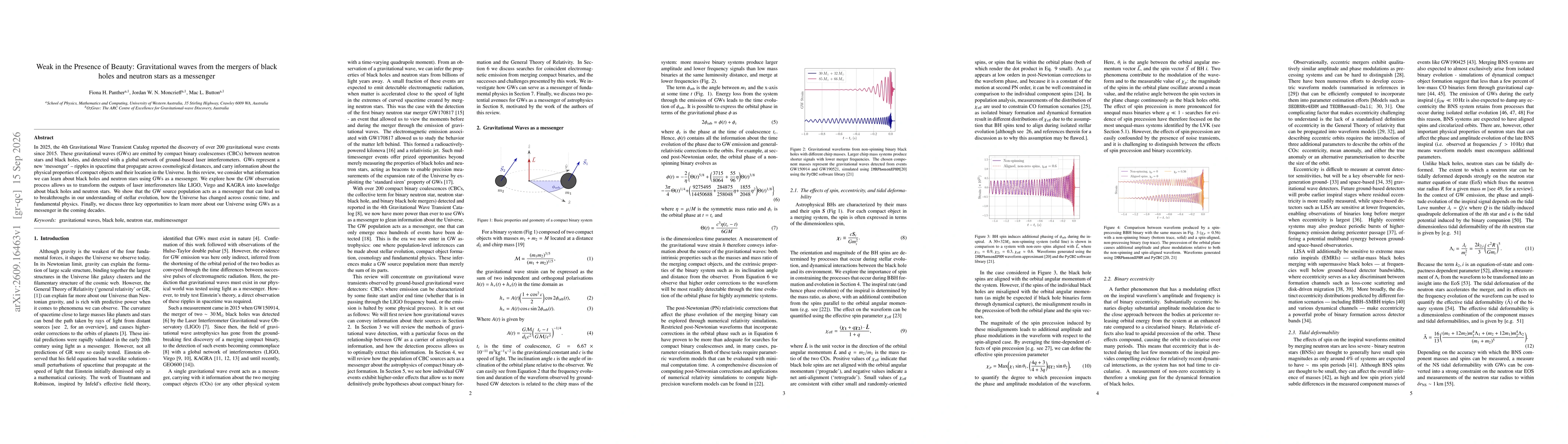 Thumbnail for Weak in the Presence of Beauty: Gravitational waves from the mergers of black holes and neutron stars as a messenger